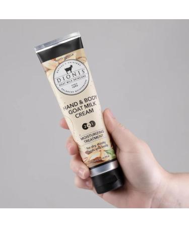 Dionis Goat Milk Nutty Vanilla Hand & Body Cream - Cruelty Free Travel Size | Hydrating Skincare for All Skin Types - Buy Online on GoSupps.com