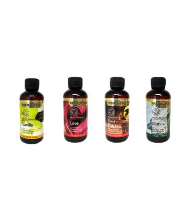 Fragrance oil per 4 Bottles of 4oz
