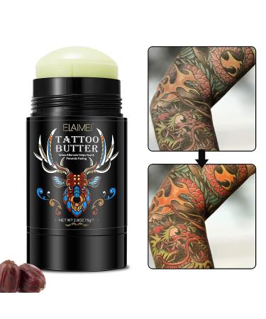 Tattoo Butter Balm 2.6 oz - Natural Organic Tattoo Moisturizer for Healing and Color Enhancement - Buy Online on GoSupps.com