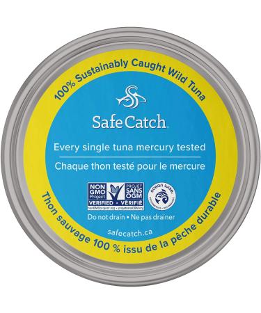 Safe Catch Canned Wild Tuna Fish Wild Caught Lowest Mercury Gluten-Free Kosher Non-GMO Whole30 Approved Paleo Keto Food 5oz Can 12-Pack - Buy Online on GoSupps.com