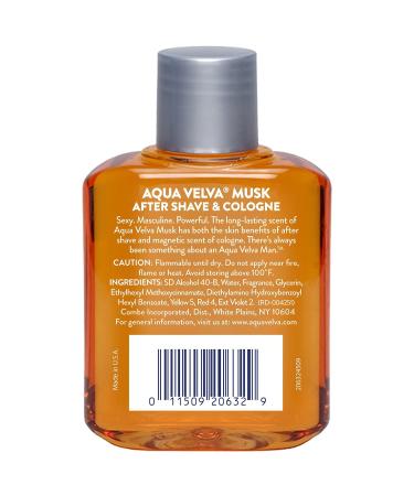 Aqua Velva Musk After Shave Cologne 3.50 oz (Pack of 2) - Buy Online on GoSupps.com