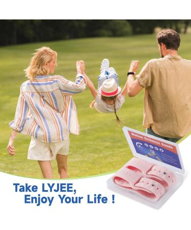 LYJEE Motion Sickness Bands for Kids & Adults Effective Nausea Relief for Pregnant Women & Seasickness Essential Pink & Black Wristbands for Cruise Travel - Buy Online on GoSupps.com
