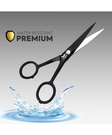 BROSTACHE Beard & Mustache Scissors for Men - Hand-Forged with Bevel Edge in Leather Travel Pouch | Precision Grooming Kit with Extremely Sharp Scissors & Adjustable Screw - Buy Online on GoSupps.com