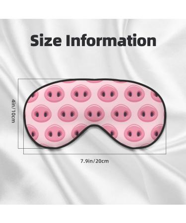 Pig Nose Print Sleep Eye Mask - Soft Eyeshade for Travel & Relaxation | Comfortable Blindfold with Elastic Strap - Buy Online on GoSupps.com