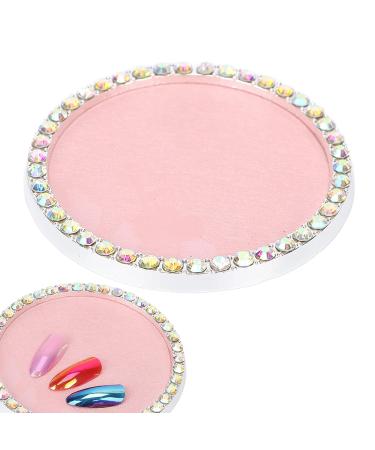 Multifunctional Nail Display Plate Tools - Pink Nail Art Manicure Stand & Holder for DIY Photography - Buy Online on GoSupps.com
