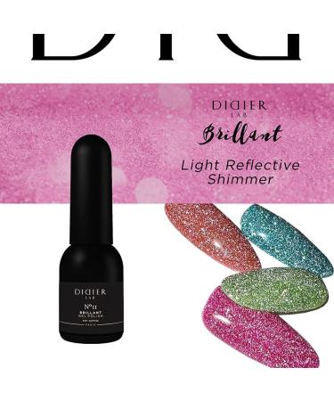 Didier Lab - Premium UV Gel Nail Polish - Brillant No. 11 - Gel Nail Varnish - Nail Art - Long-Lasting High Gloss Wear - Pink Gel Nail Polish - Gel Nails - Glitter Gel Nail Polish - Rich Pigment - Buy Online on GoSupps.com