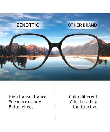 ZENOTTIC Blue Light Blocking Glasses for Women with Stylish Eyeglasses Chain - Black - Buy Online on GoSupps.com