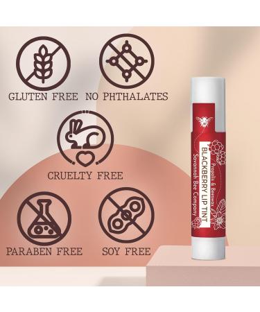 Savannah Bee Company Blackberry Extract Lip Tint | Moisturizing Beeswax & Propolis Lip Balm for Soft Lips - Buy Online on GoSupps.com