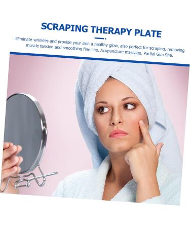 Buy Minkissy Horn Gua Sha Board - Spa Body Massage Scrub Tool | Muscle Scraping & Foot Paddles 9.5x5.5cm - Buy Online on GoSupps.com