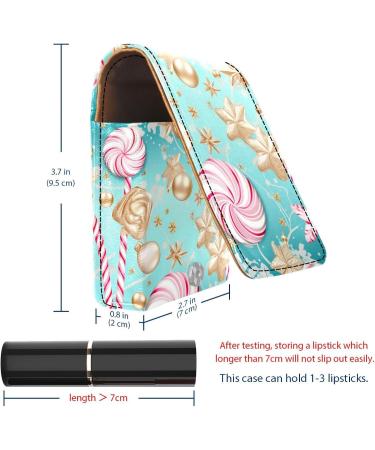 Travel Lipstick Organizer Case | Portable Makeup Bag with Mirror | Candy Cartoon Pink Y541e8azth - Shop Internationally - Buy Online on GoSupps.com
