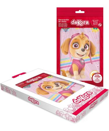Dekora - Edible cake decoration for cutting out | Paw Patrol cake topper with Skye design made of sugar-free edible paper - Buy Online on GoSupps.com