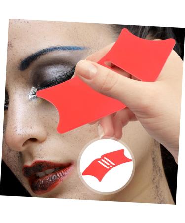 Baluue Eyeliner Eyelash Shield Eyelash Applicator Tool Women Eyeliner Stencils Red 10.3x3.8cm Red - Buy Online on GoSupps.com