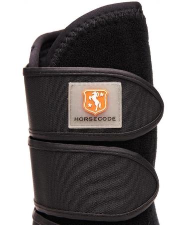 Horsecode Black Basic Fetlock Boots M | Durable Equestrian Horse Boots for Optimal Protection - Buy Online on GoSupps.com