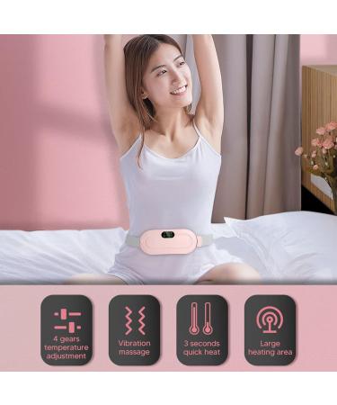 4 Gears Electric Waist Heating Belt - USB Hot Compress & Acupressure Massage | Wireless Heating Pillow for Women & Girls - Buy Online on GoSupps.com