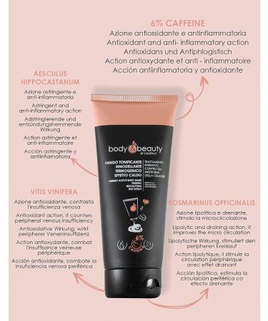  BODY&BEAUTY Anti-cellulite toning remodelling firming draining strong heating effect (mud - 200 ml) - Buy Online on GoSupps.com