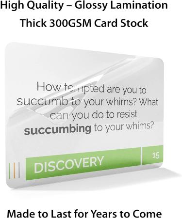 Expanded Addiction Recovery Questions Therapy Game - 130 Cards for Counseling Conversations, Icebreaker for Substance Abuse, Mental Health, Sobriety, Relapse & Suicide Prevention - Buy Online on GoSupps.com