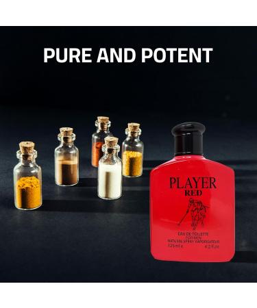 Men's Cologne Player Combo Eau De Toilette for Men-Fresh Romantic Scent Perfume for Men 3.4 Fl Oz Each Natural Spray For All Skin Daily Used Player Red&Green - Buy Online on GoSupps.com