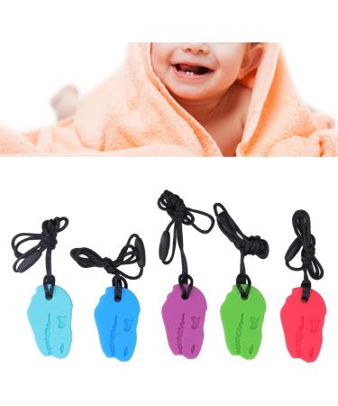 5pcs Silicone Teethers - Teething Chewing Pendant Teether | Anti-Grinding Stick for Babies - Safe & Durable - Buy Online on GoSupps.com