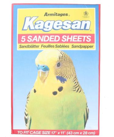 AB Tools 25 Sanded Sheets Sandpaper for Budgie Cage Lining - 28x43cm - Buy Online on GoSupps.com