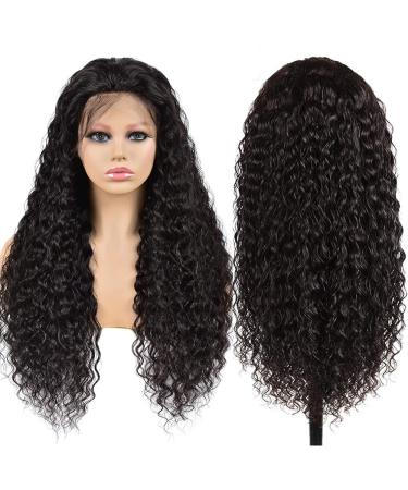 28 Inch Water Wave HD Lace Front Wig | Pre Plucked & Natural Color | 13x4 Wet and Wavy Human Hair Wig for Black Women | 180% Density - Buy Online on GoSupps.com