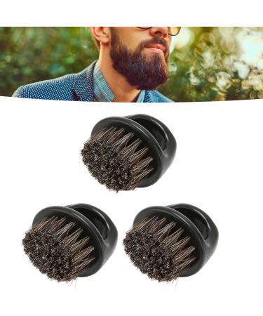 3-Piece Beard Brush Set for Men | Burr-Free Comfortable Round Handle | Ideal for Facial Cleaning & Shaving - Buy Online on GoSupps.com