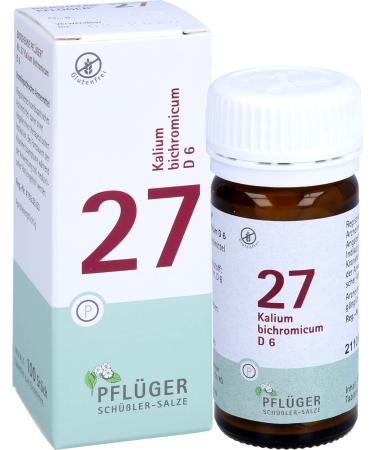 Buy Biochemistry Pfl ger 27 Kalium Bichromic D6 Tablets - 100 Pieces | Fast International Shipping - Buy Online on GoSupps.com
