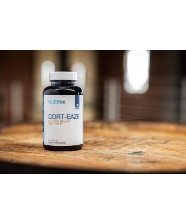 NuEthix Formulations Cort-Eaze - Cortisol Supplement - Health Support Supplement with Ashwagandha L-Theanine & Rhodiola Rosea - Relaxation and Deep Sleep 60 Capsules 30 Servings - Buy Online on GoSupps.com
