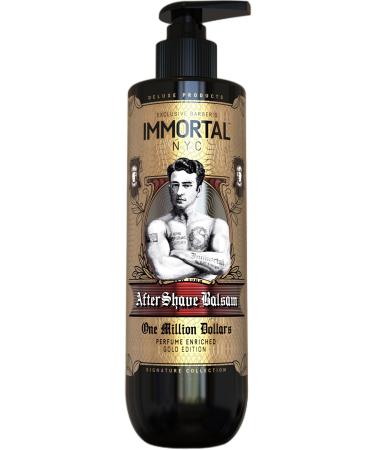 Immortal NYC 'The One In A Million Dollars' Aftershave Balsam - Luxurious Men's Grooming Indulgence Cinnamon Mint