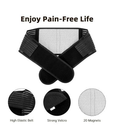Lumbar Support Belt for Men and Women - Dual Adjustable Straps, Breathable Mesh Panels - Large Size for Sciatica, Herniated Disc, Scoliosis Relief - Buy Online on GoSupps.com