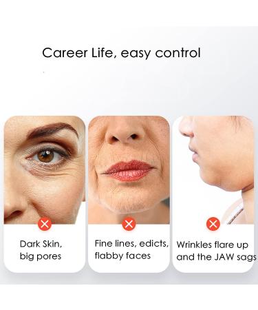 Red Light Therapy Skin Tightening Face & Neck Massager - White - Buy Online on GoSupps.com