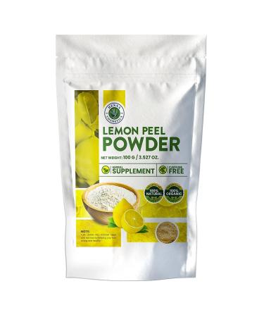 Lemon Peel Powder 100% Organic Herbal Supplement for Skin and Hair |100 Grams (3.53 oz