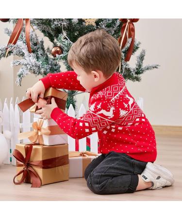 Christmas Reindeer Toddler Boys Sweater Cardigan | Xmas Winter Knit Top 18-24 Months Red - Buy Online on GoSupps.com