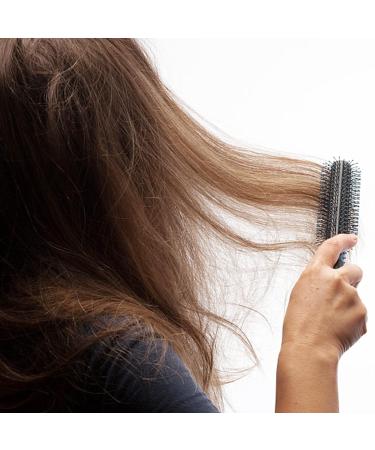 Round Hair Brush for Blow-Drying - 21cm Nylon Bristle Hairbrush for Short & Long Hair | Klein & Bart Styles - Buy Online on GoSupps.com