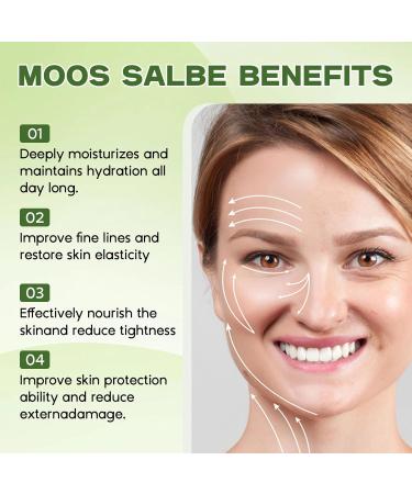 100G Moss Ointment Plus winner of the wrinkle test for moss ointment for the face antiwrinkle moss cream for the face active skinrepairing moss ointment antiwrinkle cream - Buy Online on GoSupps.com