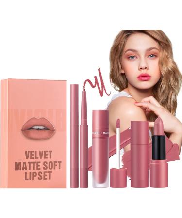  Generisch Collection of matte lipsticks velvety color formula waterproof liner pencils long-lasting smooth finish with rich pigmented coverage professional makeup choice for - Buy Online on GoSupps.com