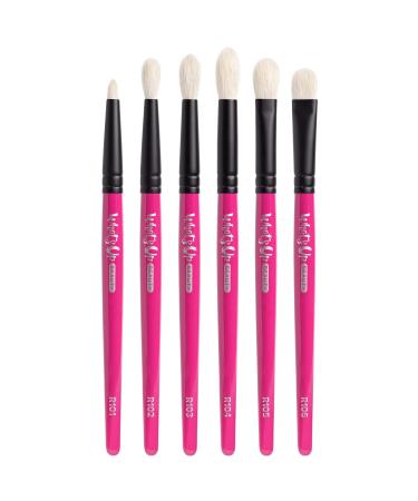 Whats Up Beauty - Premium Handmade Goat Eyeshadow Brushes (Set of 6) - Japanese Makeup Tools for Flawless Application - Buy Online on GoSupps.com