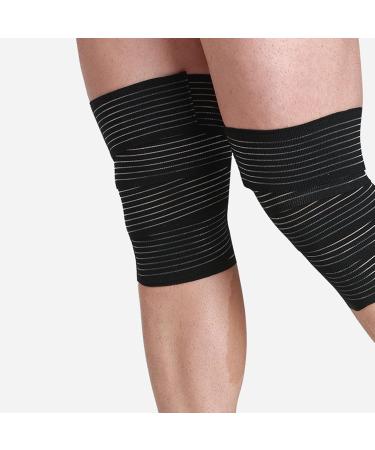 2-Pack Knee Support Bandage for Sports & Fitness | Compressed Knee Brace for Arm Elbow Calf Hand Ankle Wrist - 180cm (70 inch) - Buy Online on GoSupps.com