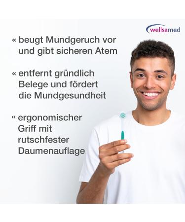 Wellsamed Tongue Brush - Effective Anti-Halitosis Solution | Combat Tongue Coating - International Shipping - Buy Online on GoSupps.com