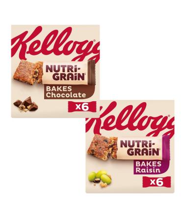 Kellog's Nutri-Grain Bakes Raisin Snack Bars and Kellogg's Nutri-Grain Bakes Chocolate Snack Bars