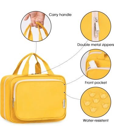 Narwey Hanging Travel Toiletry Bag for Women - Orange (Large) | Cosmetics Makeup Organizer for Travel Size Accessories - Buy Online on GoSupps.com