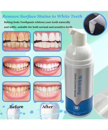 Foam Whitening Toothpaste Ultra-fine Mousse Foam Deeply Cleaning Gums Baking Soda Toothpaste for Great Oral Care - Buy Online on GoSupps.com