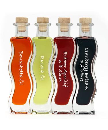 Premium Gift Set: 4 x 100ml Flavored Vinegars - Strawberry Apricot Cowardly Raspberry | Perfect for Him & Her | Fine Food Gift Box - Buy Online on GoSupps.com