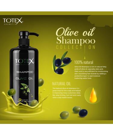 TOTEX Shampoing l'Huile d'Olive 750ml | R paration des Cheveux Secs et Ab m s | Formule Anti-Pelliculaire et Soulagement des D mangeaisons | Adapt aux Hommes et aux Femmes - Buy Online on GoSupps.com