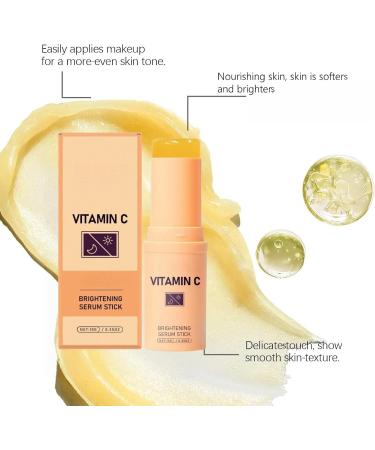 JIAOY Vitamin C Facial Serum Stick Lightening and Moisturizing Vitamin C Serum Stick for Face and Body MultiBalm Stick Compensates Skin Tone Removes Dark Spots 5 Pack 5 Pack - Buy Online on GoSupps.com