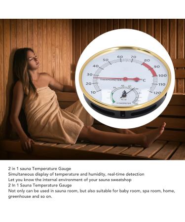Sauna Hygrothermograph - Moisture & Temperature Measurement (10-120 ) | Versatile Home Sauna Accessory with Clear Display - Buy Online on GoSupps.com