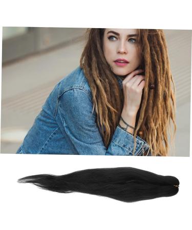 Beavorty braided hair crochet needle for hair ladies wigs wig black easy braids hair gabor wigs for women braiding hair pre stretched pre stretched hair crochet braids hair extension Simple 65X7.5cm Black - Buy Online on GoSupps.com
