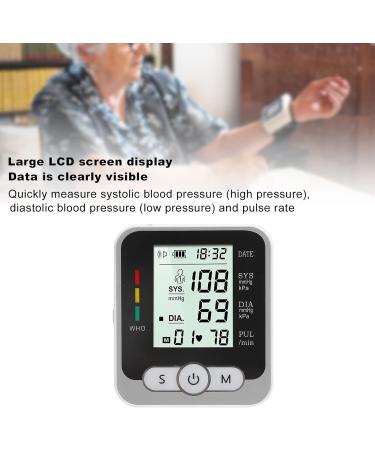 Professional Blood Pressure Monitor - Large LCD Wrist Device for Home Use | Accurate Digital Blood Pressure Meter - Buy Online on GoSupps.com