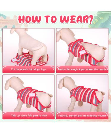 Kuoser Dog Body After Surgery | Breathable Recovery Suit for Dogs & Cats | Medical Bodysuit for After Op (Castration Spaying) - Alternative to Ruffwear XS in Red & Blue - Buy Online on GoSupps.com