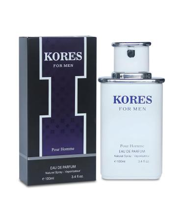 Kores Men's Perfume Sophisticated & Refined Fragrance with Citrus Spicy Notes and Warm Woody Undertones Long Lasting Scent for Elegant Occasions Kores 3.4 Fl Oz (Pack of 2)