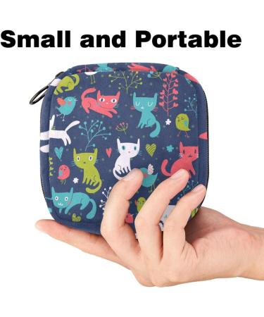 Shop Cute Cat Women's Binding Bags | Stylish Tampon Storage with Zip Pockets - Perfect Menstrual Tied Bags - Buy Online on GoSupps.com